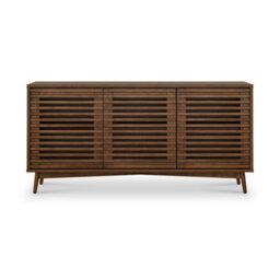 Kari Dark Oak 3 Door Large Sideboard Cabinet - By Roseland Furniture - thumbnail 3