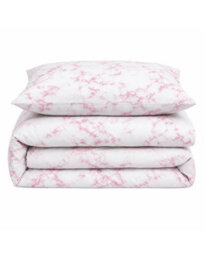 Velosso Pink Marble Duvet Cover And Pillowcase Set Single - thumbnail 3
