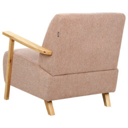 Beliani Retro Armchair Lesja Fabric Pink - thumbnail 5