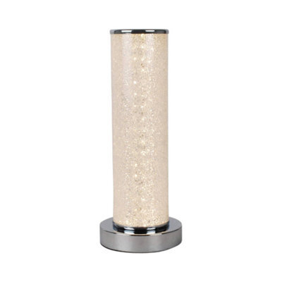 Pagazzi Lighting Pagazzi Daria Led Silver Sparkle Table Lamp - image 1