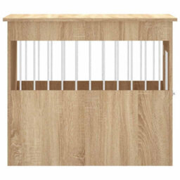 Walplus Sonoma Oak Dog Crate Furniture 55X80X68Cm Engineered Wood End Table - thumbnail 8