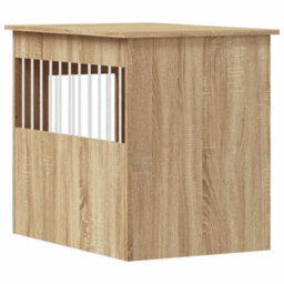 Walplus Sonoma Oak Dog Crate Furniture 55X80X68Cm Engineered Wood End Table - thumbnail 9