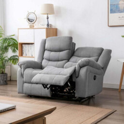 More4Homes Seattle Electric Fabric Recliner 2 Seater Sofa - thumbnail 1
