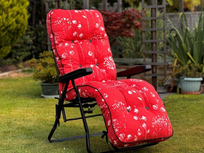 Glendale Garden & Leisure Deluxe Garden Relaxer  Replacement Cushion Only - Renaissance Rouge