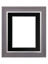 Frames By Post Scandi Slate Grey Frame With Black Mount For Image Size 14 X 8 Inch - thumbnail 1