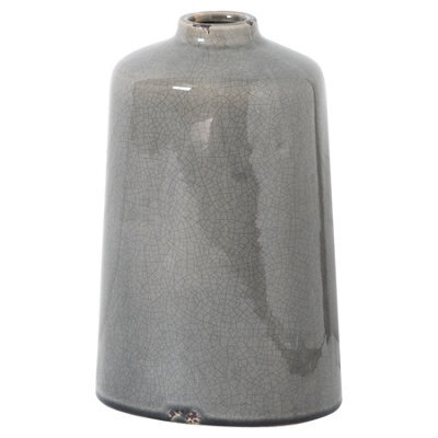 Hill Interiors Garda Liv Glazed Vase Grey (28Cm X 18Cm X 18Cm) - image 1