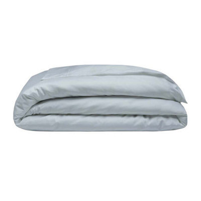 Belledorm 400 Thread Count Egyptian Cotton Oxford Duvet Cover Duck Egg Blue (Superking) - image 1