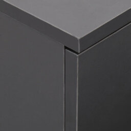 Sundaze Chest Of Drawers Bedroom Furniture Bedside Cabinet With Handle 1 Drawer Grey 40X36X47Cm - thumbnail 4