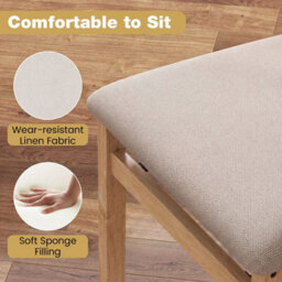 2Pack Folding Dining Chairs Space Saving Upholstered Kitchen Chair - thumbnail 6