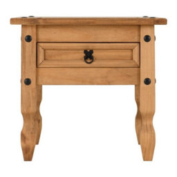 Seconique Corona Lamp End Table With Drawer In Distressed Waxed Pine - thumbnail 5