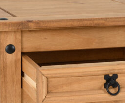 Seconique Corona Lamp End Table With Drawer In Distressed Waxed Pine - thumbnail 6