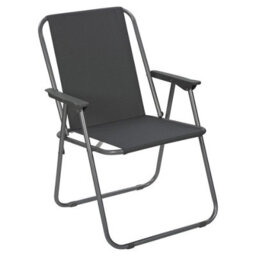 Urbn-Living Urbnliving 76Cm Height 4Pcs Grey Garden Patio Metal Folding Chairs Camping Beach Picnic Outdoor Seats - thumbnail 4