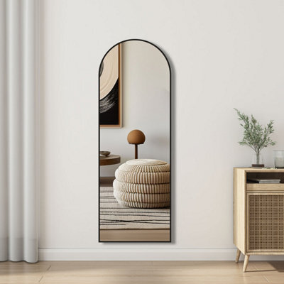 Sline Arched Full Length Mirror,1500X500mm,free Standing Mirror Full Body With Aluminum Alloy Frame - image 1