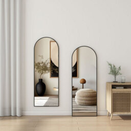 Sline Arched Full Length Mirror,1500X500mm,free Standing Mirror Full Body With Aluminum Alloy Frame - thumbnail 2