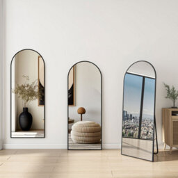 Sline Arched Full Length Mirror,1500X500mm,free Standing Mirror Full Body With Aluminum Alloy Frame - thumbnail 4