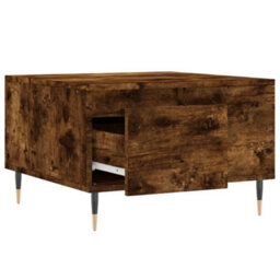 Berkfield Coffee Table Smoked Oak 55X55X36.5 Cm Engineered Wood - thumbnail 6