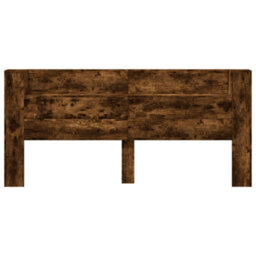 Berkfield Headboard Cabinet With Led Smoked Oak 220X16.5X103.5 Cm - thumbnail 6