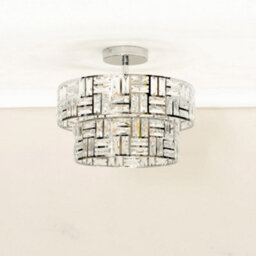 Valuelights Elise Silver Acrylic Jewel Two Tier Ceiling Pendant Light - thumbnail 3