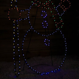 Samuel Alexander 1M X 78Cm Light Up Standing Christmas Snowman With 390 Multi Coloured Leds - thumbnail 7