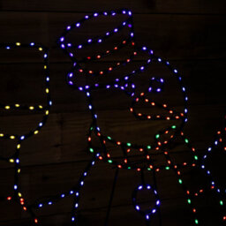 Samuel Alexander 1M X 78Cm Light Up Standing Christmas Snowman With 390 Multi Coloured Leds - thumbnail 6