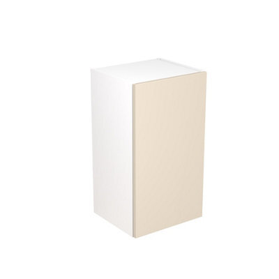 Kitchen Kit Wall Unit 400mm W/ Slab Cabinet Door - Super Matt Cashmere - image 1