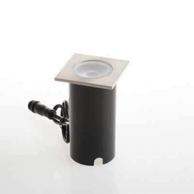 Luminosa Lighting Luminosa Runner Outdoor Led Recessed Ground And Wall Recessed Light, Nickel Finish, Ip67, Rgb+4000K