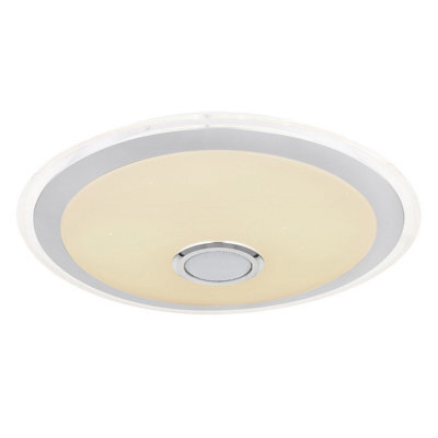 Luminosa Lighting Luminosa Dunny Decorative Flush Ceiling Light White Led Dimmable 2700-6500K Remote Control - image 1