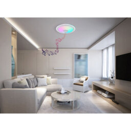 Luminosa Lighting Luminosa Dunny Decorative Flush Ceiling Light White Led Dimmable 2700-6500K Remote Control - thumbnail 9