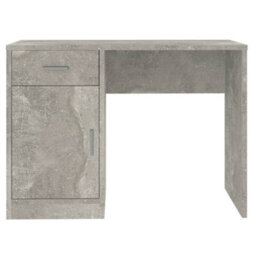 Berkfield Desk With Drawer&cabinet Concrete Grey 100X40X73 Cm Engineered Wood - thumbnail 5
