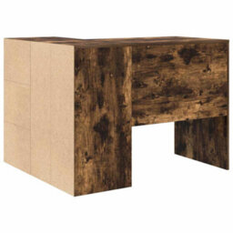 Berkfield Corner Desk Smoked Oak 102X88X75 Cm Engineered Wood - thumbnail 8