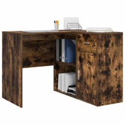 Berkfield Corner Desk Smoked Oak 102X88X75 Cm Engineered Wood - thumbnail 3