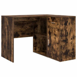 Berkfield Corner Desk Smoked Oak 102X88X75 Cm Engineered Wood - thumbnail 2