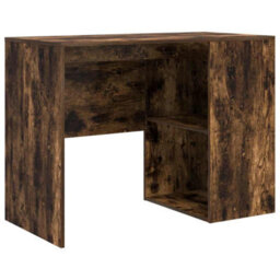 Berkfield Corner Desk Smoked Oak 102X88X75 Cm Engineered Wood - thumbnail 4