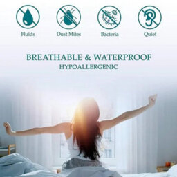 Imperial Rooms Waterproof Mattress Cover Soft Absorbent Surface Super King 30Cm Pocket Secure Grip Edges - thumbnail 3