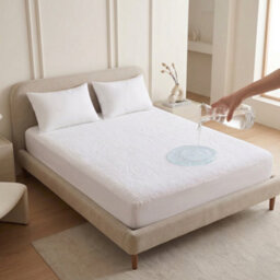 Imperial Rooms Waterproof Mattress Cover Soft Absorbent Surface Super King 30Cm Pocket Secure Grip Edges