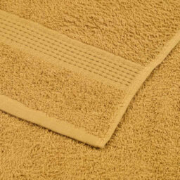 Berkfield Towels 4 Pcs Gold 100X200 Cm 360 Gsm 100% Cotton - thumbnail 6