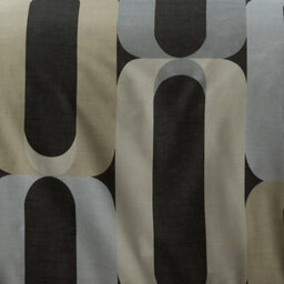 Fusion Orea Retro Inspired Easycare Charcoal Duvet Cover Set - thumbnail 4