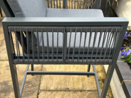 Garden Market Place Monaco Tall Garden Bar Table Dining Aluminium Set Complete With 4 Tall Chair Stools And Cushions - thumbnail 6
