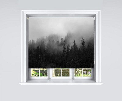 Lister Cartwright Misty Forest Design Blackout Roller Blinds Child Safety Included Foggy Design, 180 X 140 Cm - image 1