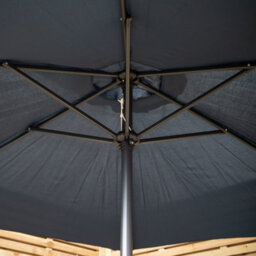 Samuel Alexander 2.7M Blue Havana Garden Patio Parasol With Crank Handle - thumbnail 6