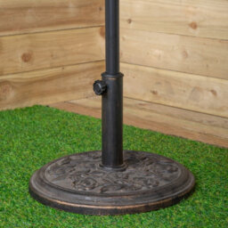 Samuel Alexander 2.7M Blue Havana Garden Patio Parasol With Crank Handle - thumbnail 8