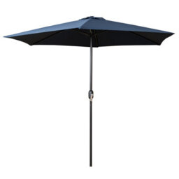 Samuel Alexander 2.7M Blue Havana Garden Patio Parasol With Crank Handle - thumbnail 9