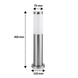 Auraglow Ip44 Stainless Steel Post Light - Warm White - Rushmoor - thumbnail 3