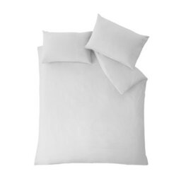 Catherine Lansfield So Soft Non-Iron Super King Duvet Cover Set With Pillowcases White - thumbnail 3