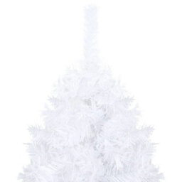 Berkfield Artificial Christmas Tree With Thick Branches White 120 Cm Pvc - thumbnail 3