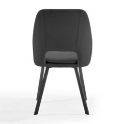 Home Detail Billie Dining Chair Set Of 2, Grey Fabric - thumbnail 3