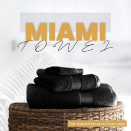 Gc Gaveno Cavailia 2Pk Miami Jumbo Bath Sheet 100X180 Black 700 Gsm Quick Drying & Super Absorbent Jumbo Bath Sheet Set - thumbnail 2