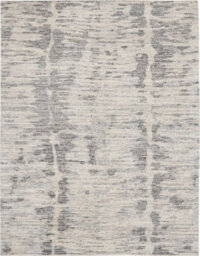 Cream Charcoal Wool Luxurious Plain Easy To Clean Handmade Dining Room Bedroom And Living Room Rug -168Cm X 226Cm - thumbnail 8