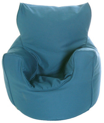 Bean Lazy Cotton Twill French Blue Bean Bag Arm Chair Toddler Size - image 1