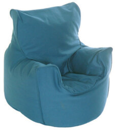 Bean Lazy Cotton Twill French Blue Bean Bag Arm Chair Toddler Size - thumbnail 2